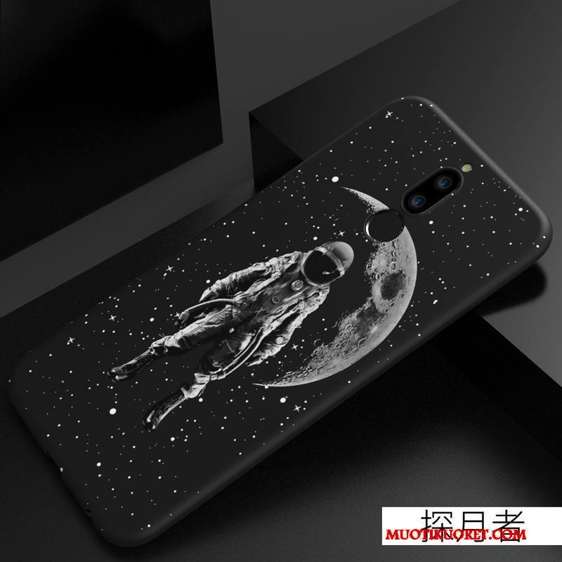Huawei Mate 10 Lite Kuori Musta Silikoni Ihana Pehmeä Neste All Inclusive Suojaus Trendi