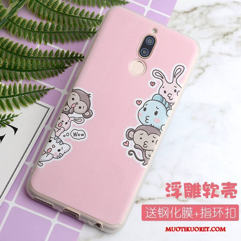 Huawei Mate 10 Lite Kuori Pehmeä Neste All Inclusive Murtumaton Pesty Suede Keltainen Puhelimen Kuoret Luova