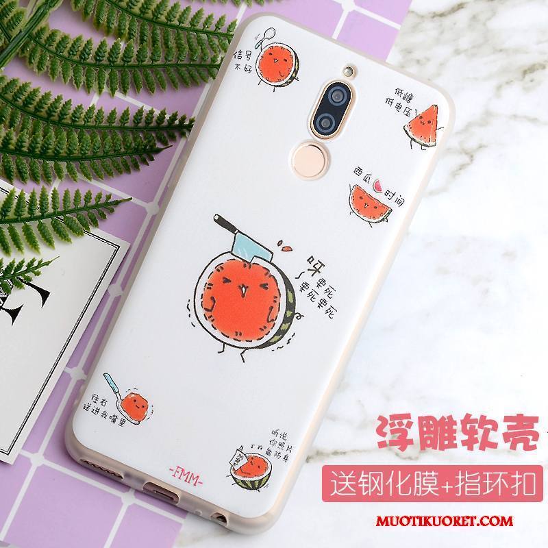 Huawei Mate 10 Lite Kuori Pehmeä Neste All Inclusive Murtumaton Pesty Suede Keltainen Puhelimen Kuoret Luova