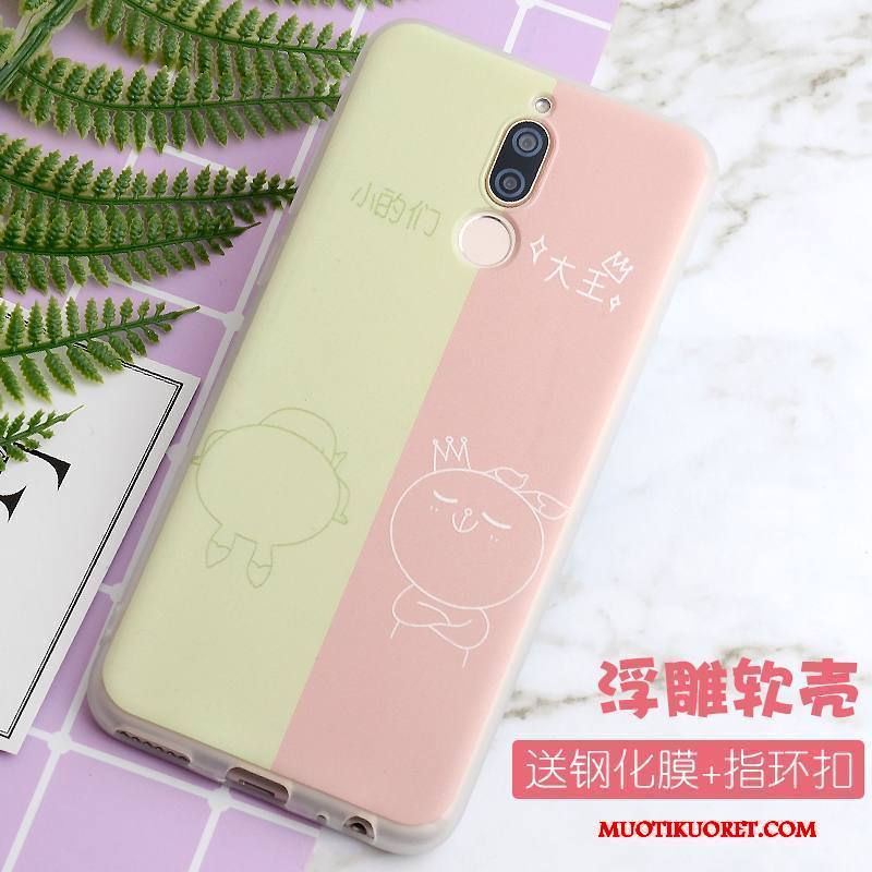 Huawei Mate 10 Lite Kuori Pehmeä Neste All Inclusive Murtumaton Pesty Suede Keltainen Puhelimen Kuoret Luova