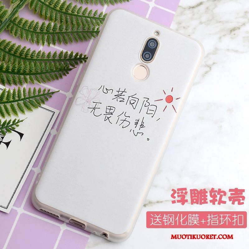 Huawei Mate 10 Lite Kuori Pehmeä Neste All Inclusive Murtumaton Pesty Suede Keltainen Puhelimen Kuoret Luova