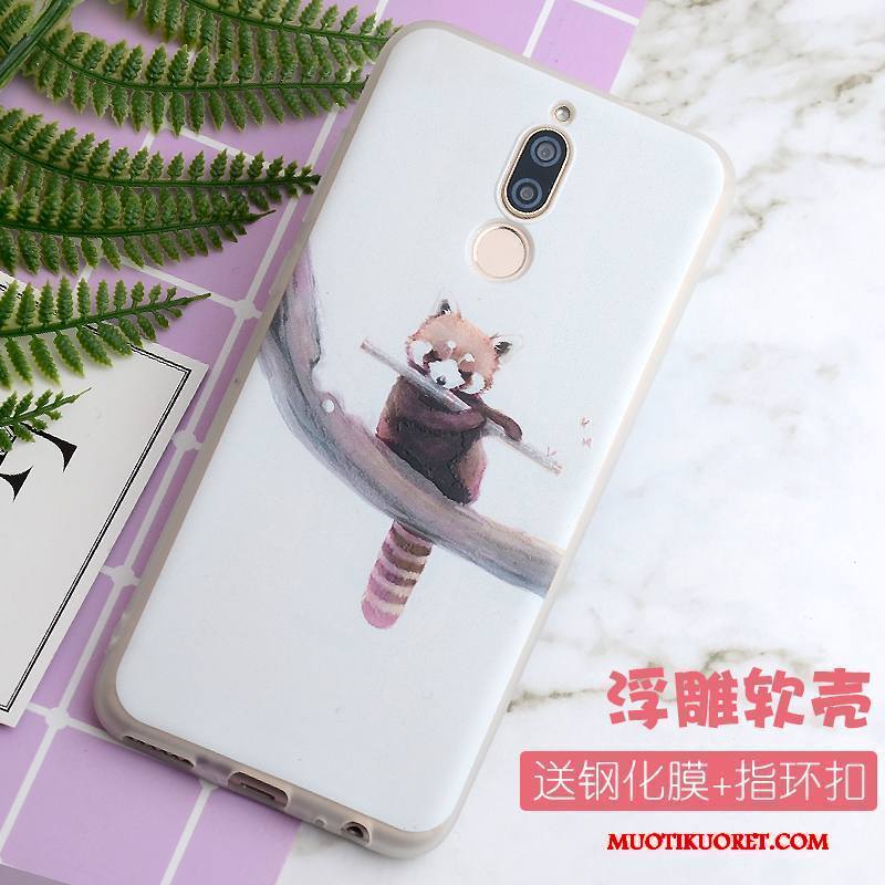Huawei Mate 10 Lite Kuori Pehmeä Neste All Inclusive Murtumaton Pesty Suede Keltainen Puhelimen Kuoret Luova