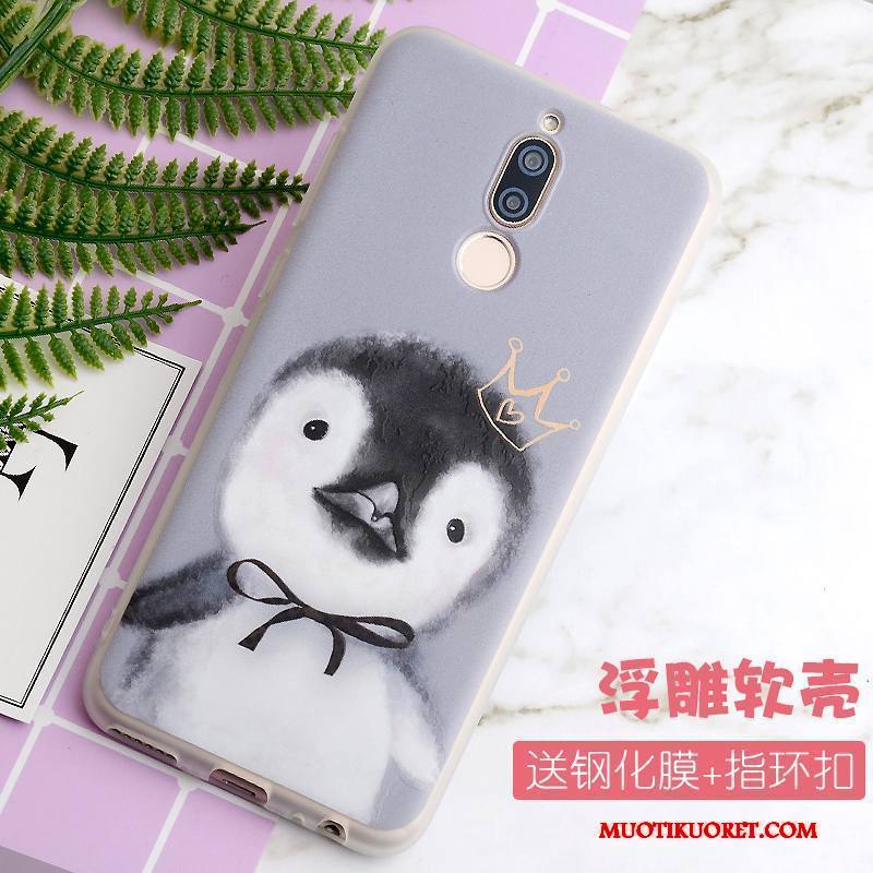 Huawei Mate 10 Lite Kuori Pehmeä Neste All Inclusive Murtumaton Pesty Suede Keltainen Puhelimen Kuoret Luova