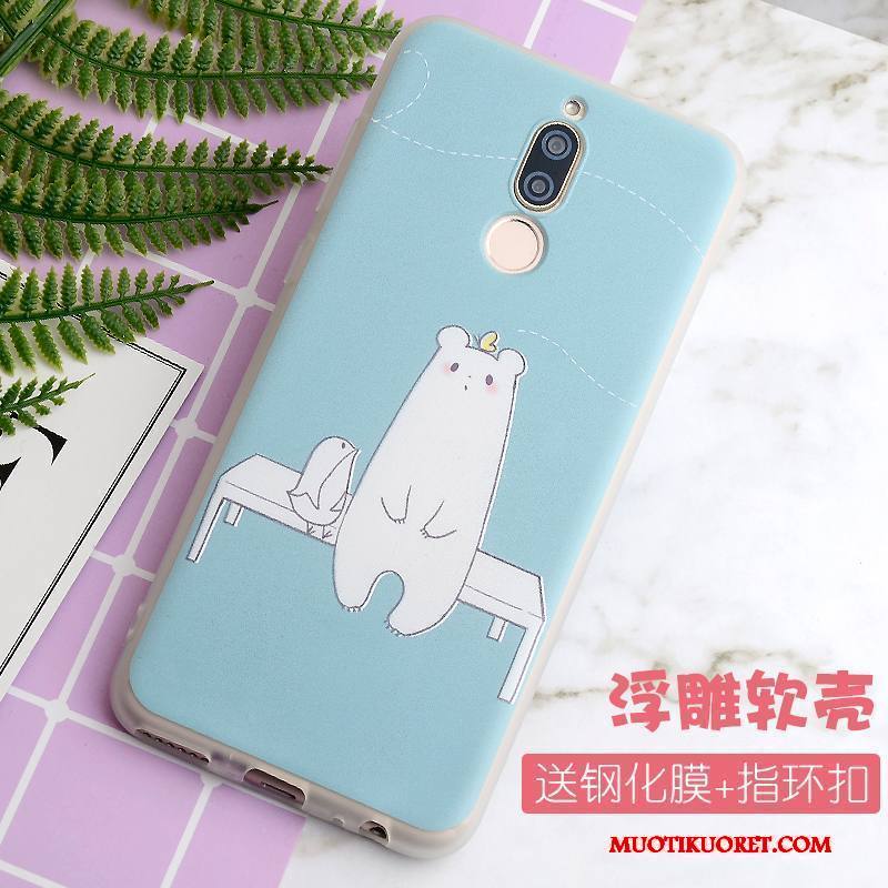 Huawei Mate 10 Lite Kuori Pehmeä Neste All Inclusive Murtumaton Pesty Suede Keltainen Puhelimen Kuoret Luova