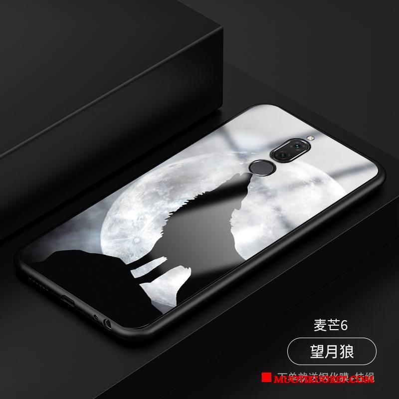 Huawei Mate 10 Lite Kuori Sininen Kotelo Muokata Lasi Persoonallisuus Murtumaton All Inclusive