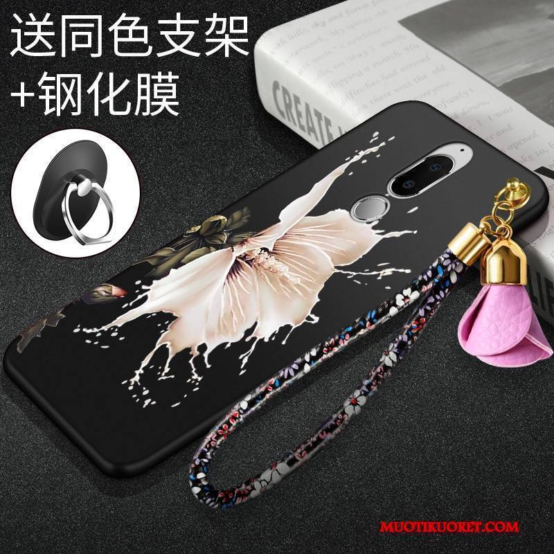 Huawei Mate 10 Lite Kuori Trendi Pesty Suede Luova Punainen Pehmeä Neste Kotelo Suojaus
