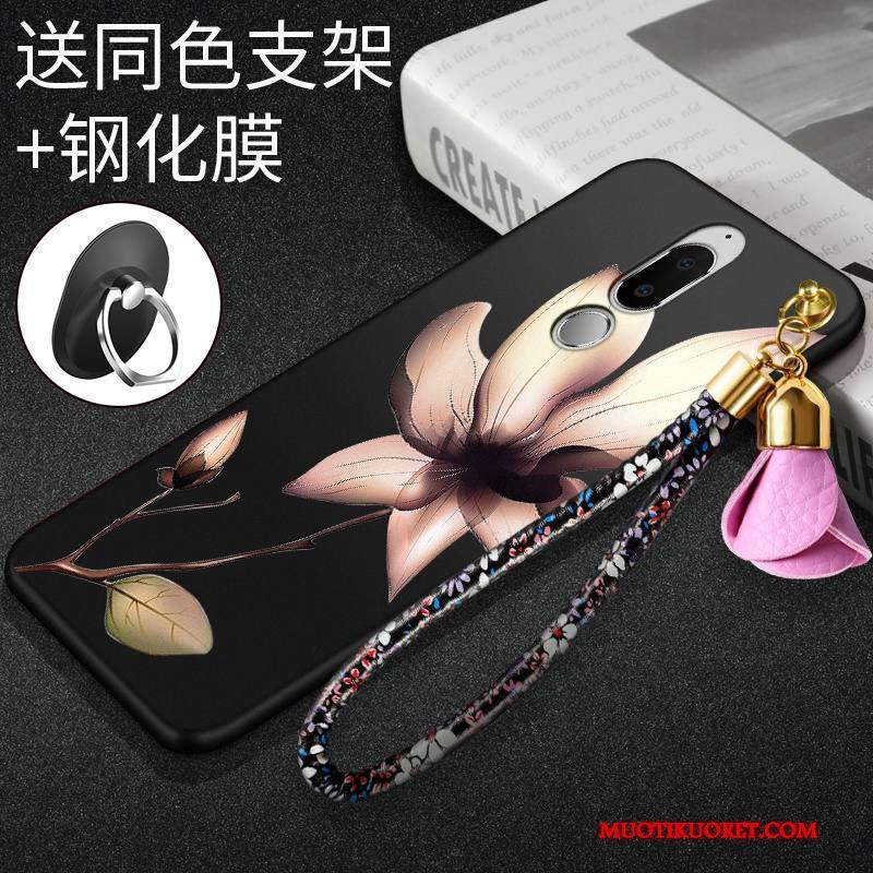 Huawei Mate 10 Lite Kuori Trendi Pesty Suede Luova Punainen Pehmeä Neste Kotelo Suojaus
