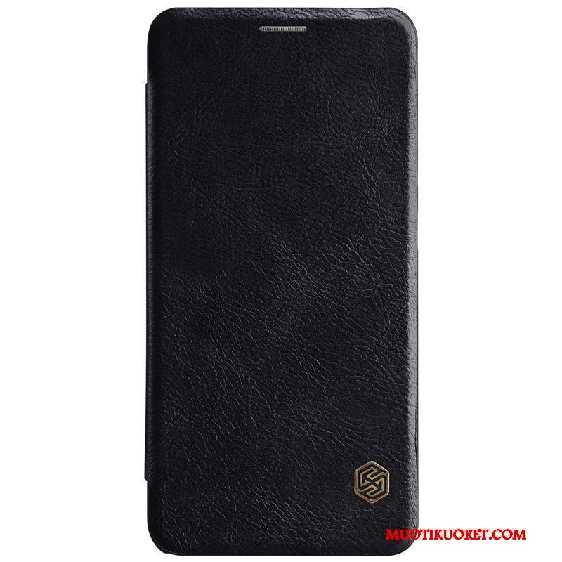Huawei Mate 10 Lite Murtumaton Nahkakotelo Kuori Kuoret Keltainen Kulta Suojaus