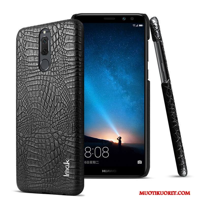 Huawei Mate 10 Lite Suojaus Nahka Krokotiili Kukkakuvio Puhelimen Kuoret Kuori Kotelo