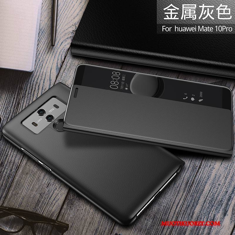 Huawei Mate 10 Pro Kuori All Inclusive Puhelimen Kuoret Murtumaton Kulta Kotelo Nahkakotelo Suojaus