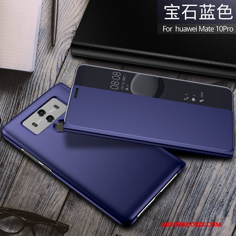 Huawei Mate 10 Pro Kuori All Inclusive Puhelimen Kuoret Murtumaton Kulta Kotelo Nahkakotelo Suojaus