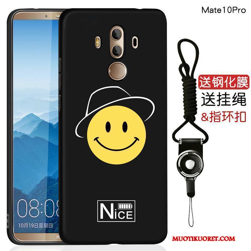 Huawei Mate 10 Pro Kuori Musta Luova Persoonallisuus Pehmeä Neste Suojaus Silikoni Puhelimen Kuoret