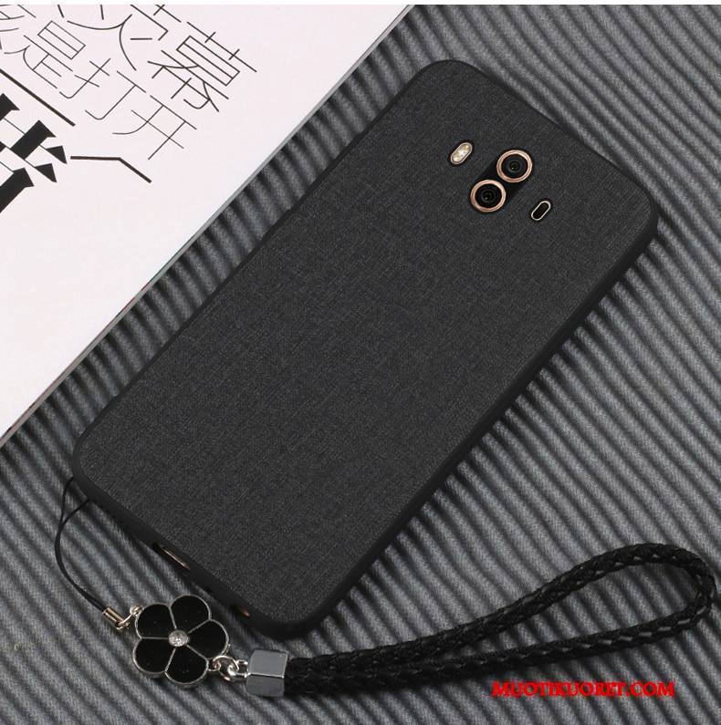 Huawei Mate 10 Suojaus Puhelimen Kuoret All Inclusive Vihreä Kuori Silikoni Pehmeä Neste