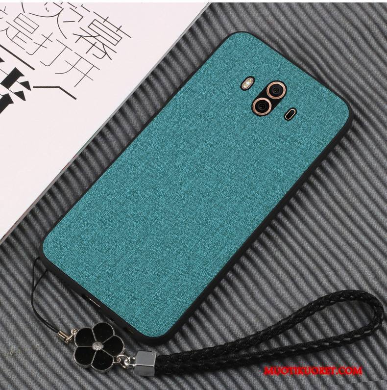 Huawei Mate 10 Suojaus Puhelimen Kuoret All Inclusive Vihreä Kuori Silikoni Pehmeä Neste
