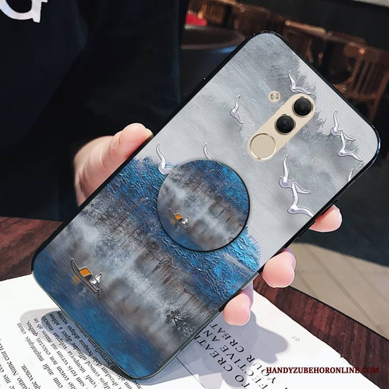 Huawei Mate 20 Lite Kuori Puhelimen Kuoret Suojaus Sininen Kotelo Persoonallisuus Luova Silikoni