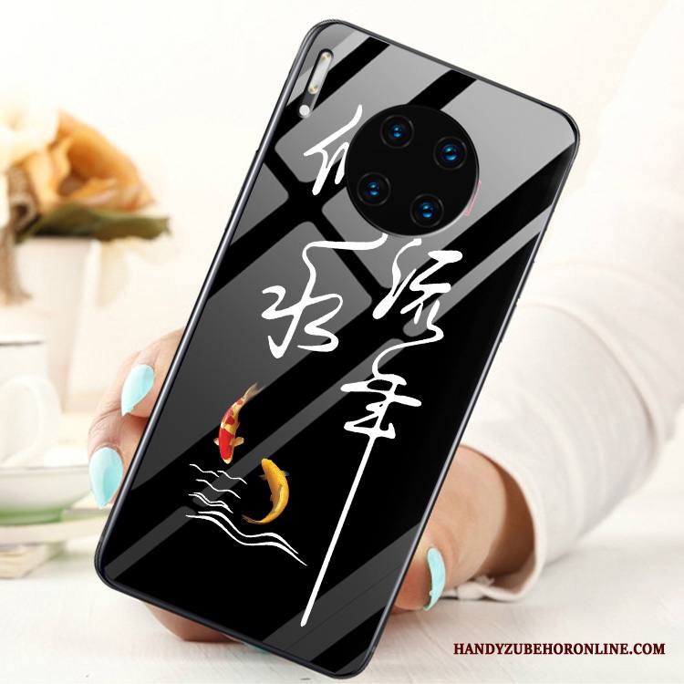 Huawei Mate 30 Kuori Lasi Tila Rengas Puhelimen Kotelo Karkaisu Näytönsuojus