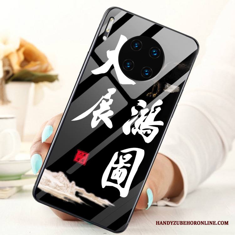 Huawei Mate 30 Kuori Lasi Tila Rengas Puhelimen Kotelo Karkaisu Näytönsuojus