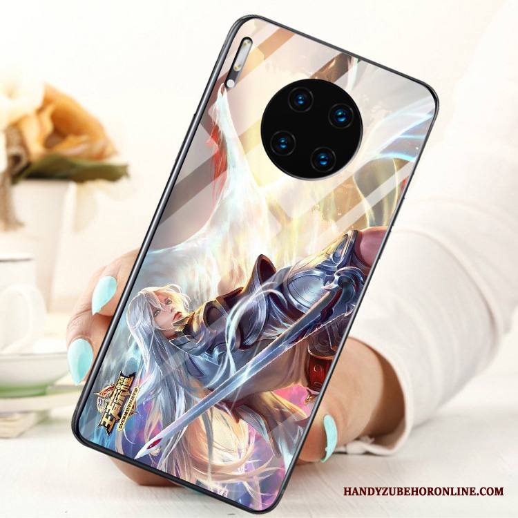 Huawei Mate 30 Kuori Lasi Tila Rengas Puhelimen Kotelo Karkaisu Näytönsuojus