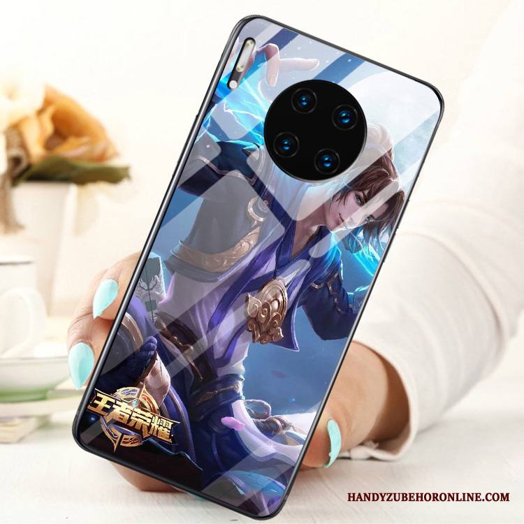 Huawei Mate 30 Kuori Lasi Tila Rengas Puhelimen Kotelo Karkaisu Näytönsuojus