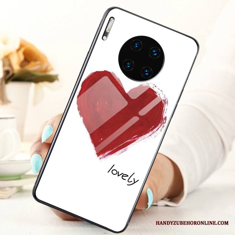 Huawei Mate 30 Kuori Lasi Tila Rengas Puhelimen Kotelo Karkaisu Näytönsuojus