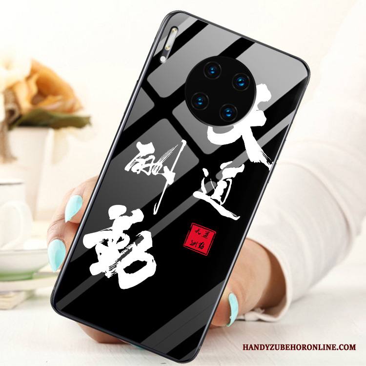 Huawei Mate 30 Kuori Lasi Tila Rengas Puhelimen Kotelo Karkaisu Näytönsuojus