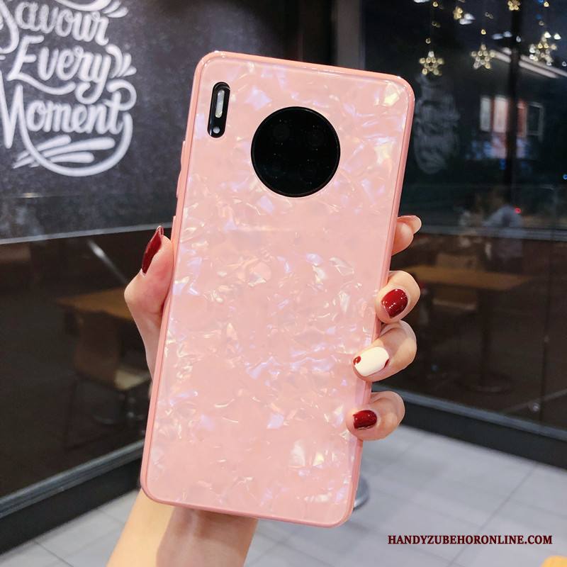 Huawei Mate 30 Kuori Puhelimen Ylellisyys Punainen All Inclusive Murtumaton Puhelimen Kuoret Lasi