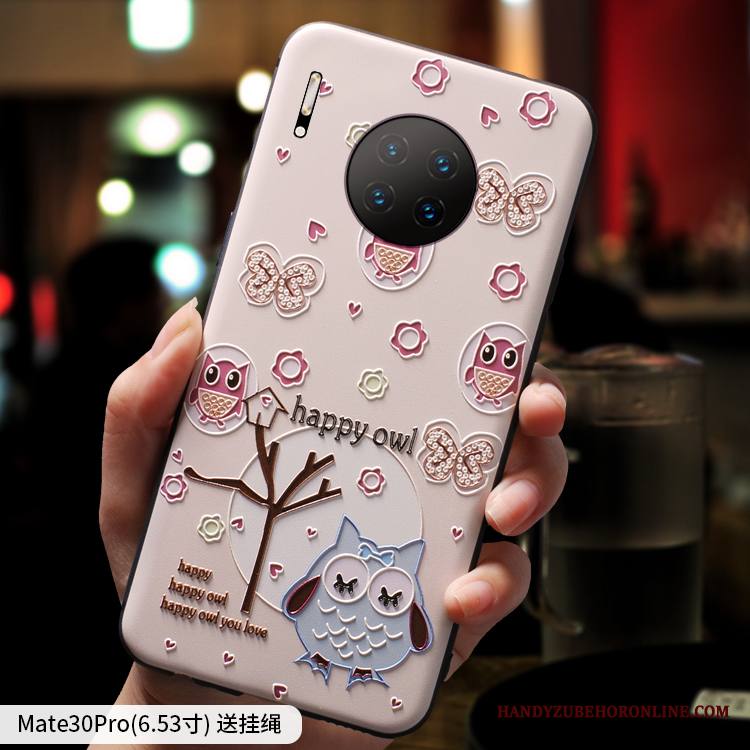 Huawei Mate 30 Pro Kuori Puhelimen Kuoret Ripustettavat Koristeet Persoonallisuus Tide-brändi Pesty Suede Ohut Luova