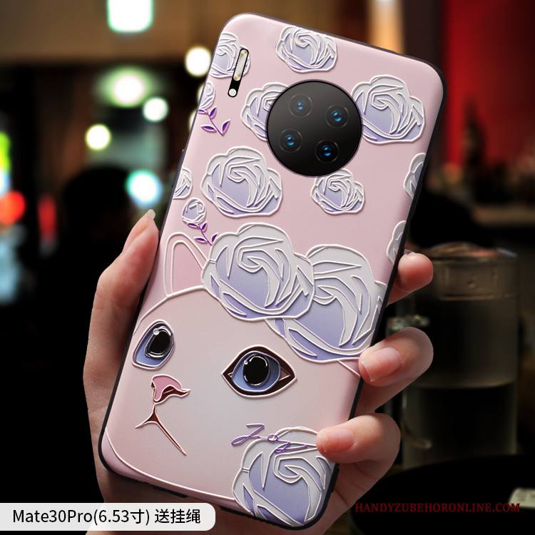 Huawei Mate 30 Pro Kuori Puhelimen Kuoret Ripustettavat Koristeet Persoonallisuus Tide-brändi Pesty Suede Ohut Luova