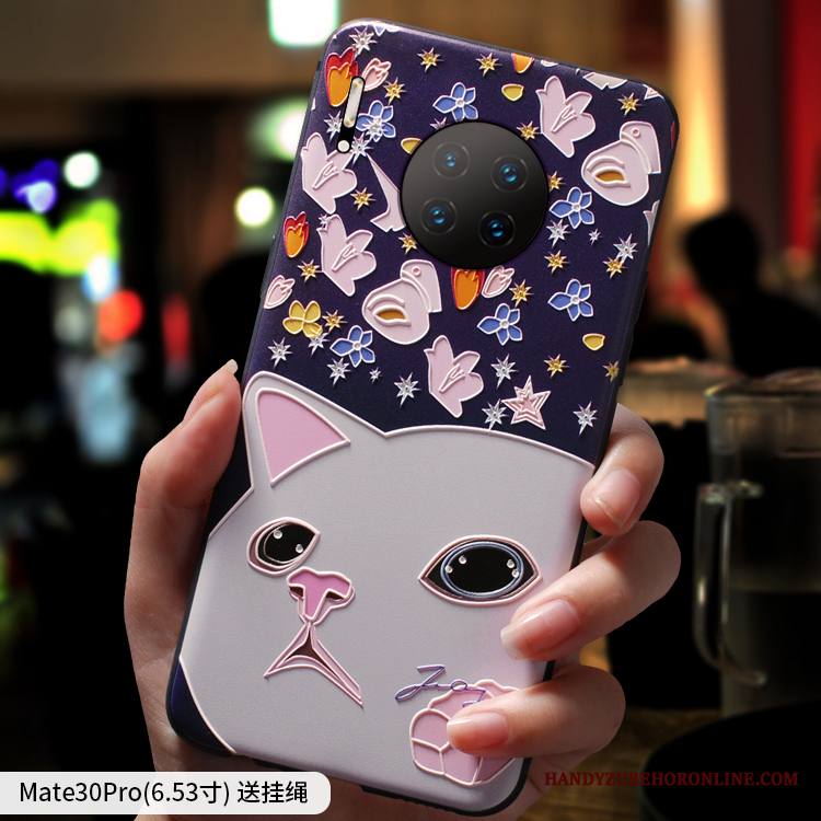Huawei Mate 30 Pro Kuori Puhelimen Kuoret Ripustettavat Koristeet Persoonallisuus Tide-brändi Pesty Suede Ohut Luova