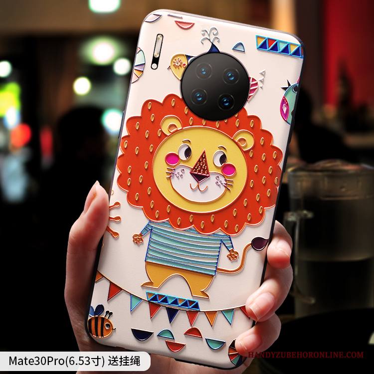Huawei Mate 30 Pro Kuori Puhelimen Kuoret Ripustettavat Koristeet Persoonallisuus Tide-brändi Pesty Suede Ohut Luova