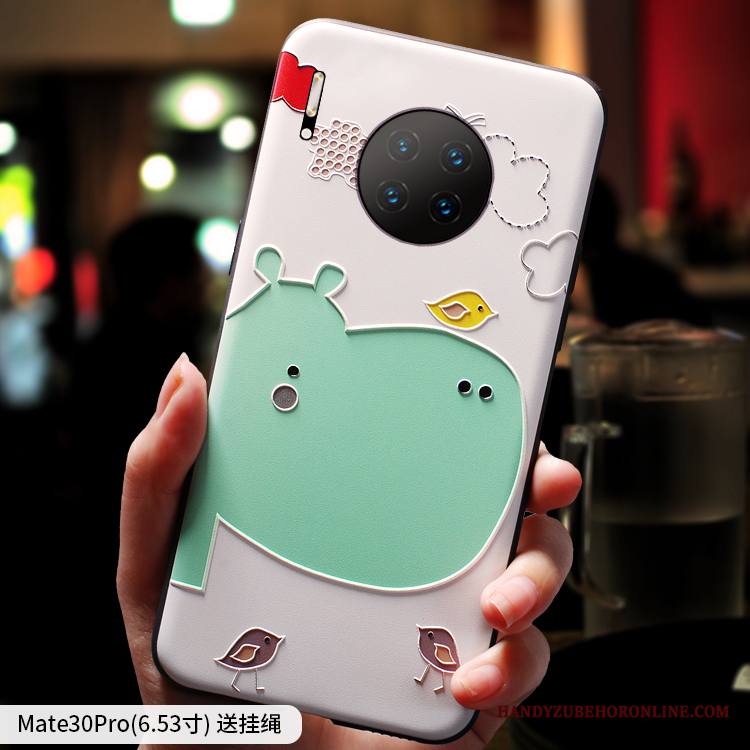 Huawei Mate 30 Pro Kuori Puhelimen Kuoret Ripustettavat Koristeet Persoonallisuus Tide-brändi Pesty Suede Ohut Luova