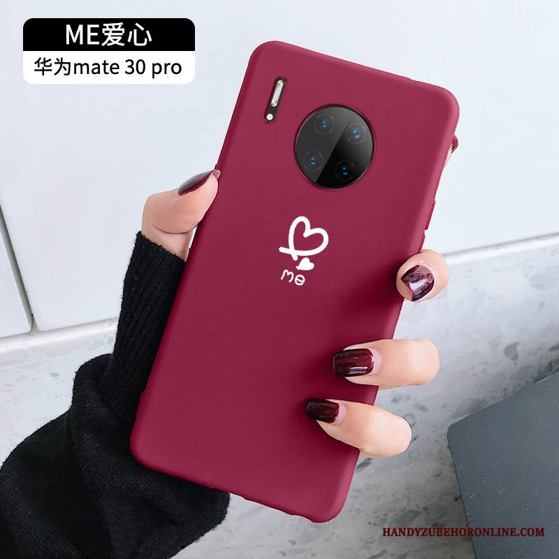 Huawei Mate 30 Pro Kuori Rakkaus Yksinkertainen Kotelo Murtumaton Rakastunut Silikoni Puhelimen Kuoret
