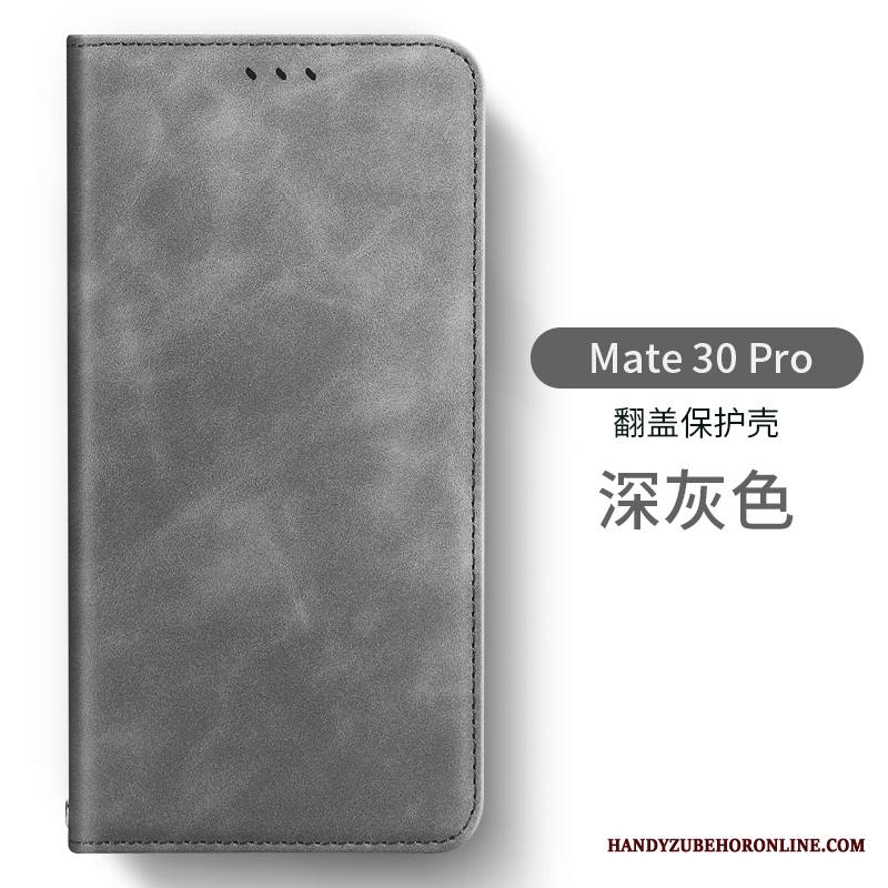 Huawei Mate 30 Pro Nahka All Inclusive Pehmeä Neste Vihreä Kuori Puhelimen Kuoret Murtumaton