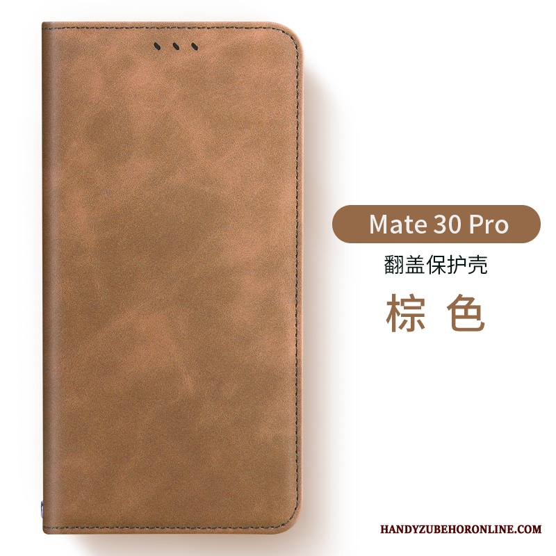 Huawei Mate 30 Pro Nahka All Inclusive Pehmeä Neste Vihreä Kuori Puhelimen Kuoret Murtumaton