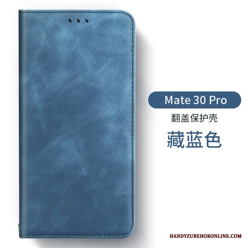 Huawei Mate 30 Pro Nahka All Inclusive Pehmeä Neste Vihreä Kuori Puhelimen Kuoret Murtumaton
