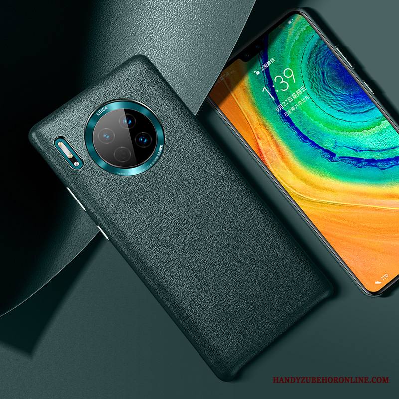Huawei Mate 30 Puhelimen Kuoret Kuori Nahka Lehmä Ylellisyys Aito Nahka 说