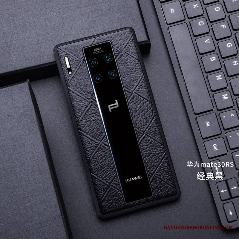 Huawei Mate 30 Rs All Inclusive Puhelimen Kuoret Kotelo Kuori Ylellisyys Musta Ultra