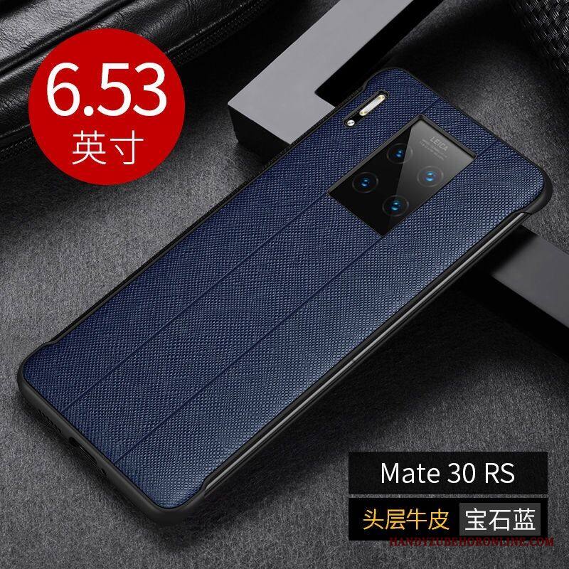Huawei Mate 30 Rs Kuori Aito Nahka Punainen Pehmeä Neste Nahkakotelo Puhelimen Kuoret Liiketoiminta