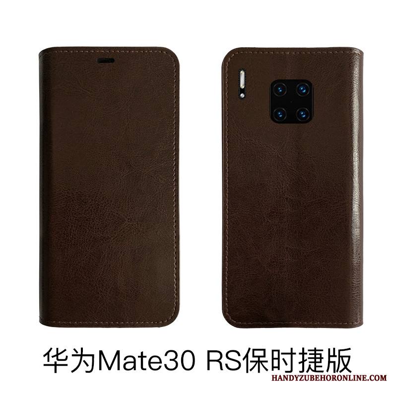 Huawei Mate 30 Rs Kuori Kotelo Suojaus Puhelimen Kuoret Lehmä Nahkakotelo Aito Nahka All Inclusive