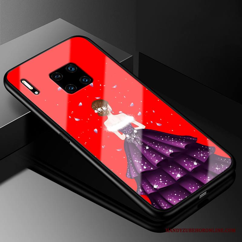 Huawei Mate 30 Rs Kuori Punainen Lasi Suojaus Sideharso Puhelimen Kuoret