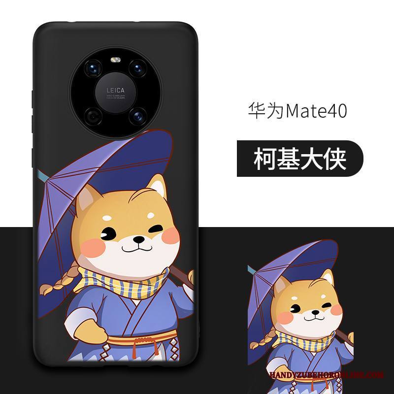 Huawei Mate 40 Kuori Kotelo Uusi Silikoni Musta All Inclusive Puhelimen Kuoret Murtumaton
