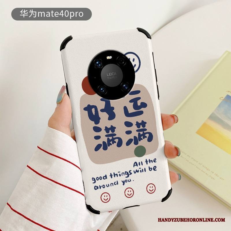 Huawei Mate 40 Pro Rakastunut Ohut Kuori Ultra Pehmeä Neste Puhelimen Kuoret Valkoinen