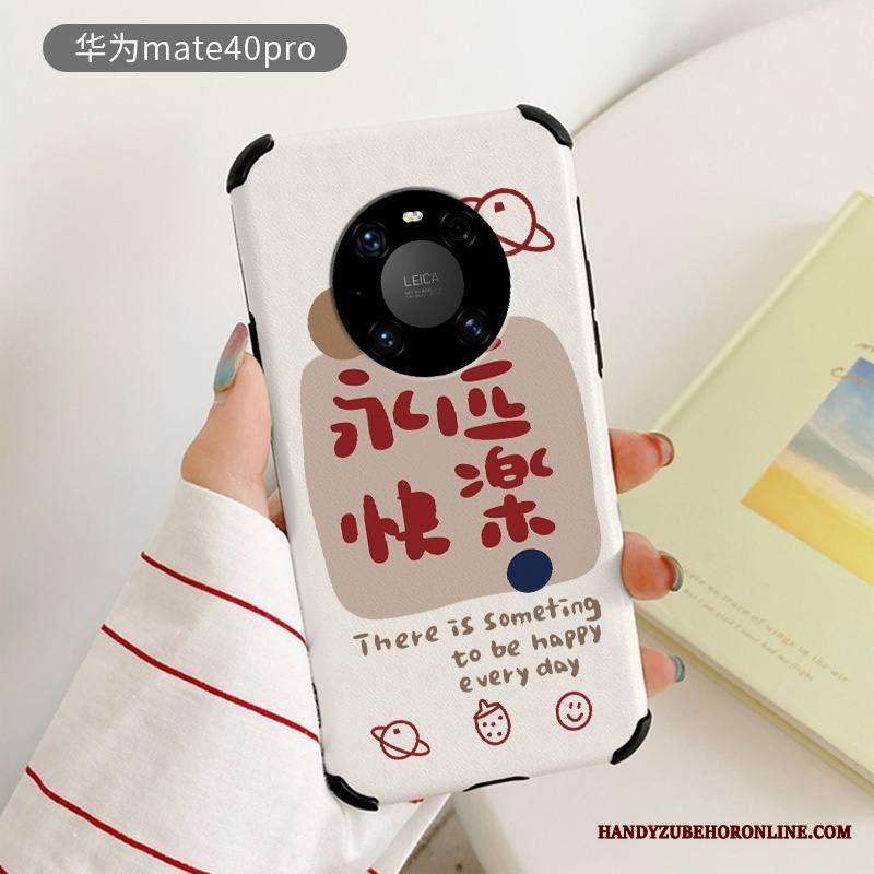 Huawei Mate 40 Pro Rakastunut Ohut Kuori Ultra Pehmeä Neste Puhelimen Kuoret Valkoinen