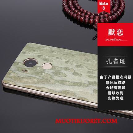 Huawei Mate 8 Kuori Massiivipuu Punainen Ultra Takakansi Metalli Kotelo Ohut