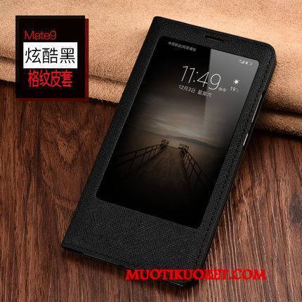 Huawei Mate 9 Kuori Murtumaton Keltainen Nahkakotelo Simpukka Puhelimen Kuoret
