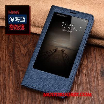 Huawei Mate 9 Kuori Murtumaton Keltainen Nahkakotelo Simpukka Puhelimen Kuoret