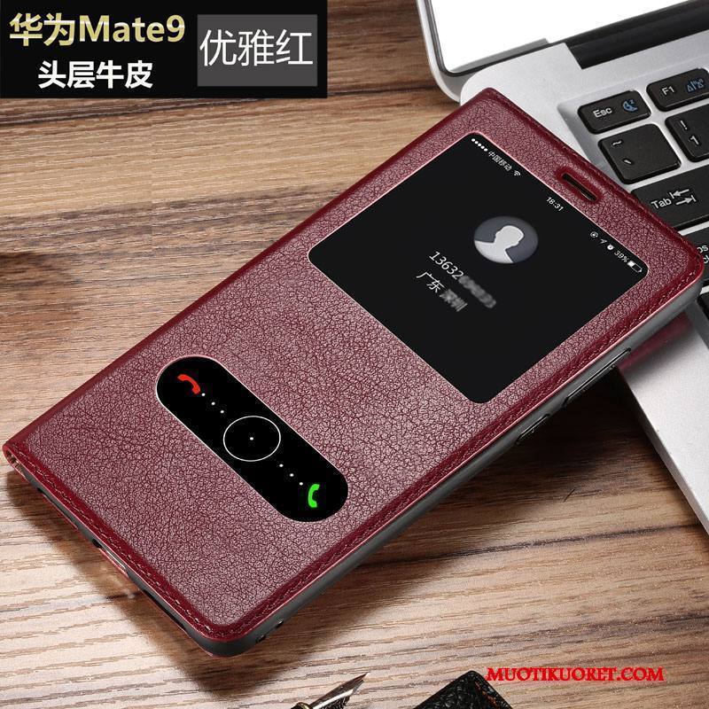 Huawei Mate 9 Kuori Puhelimen Kuoret Murtumaton Simpukka Suojaus Liiketoiminta Kotelo Aito Nahka