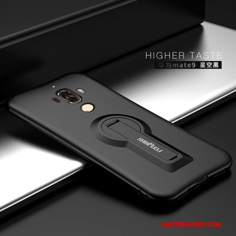 Huawei Mate 9 Kuori Silikoni Trendi Ripustettavat Koristeet Murtumaton Puhelimen Kuoret Musta Pesty Suede