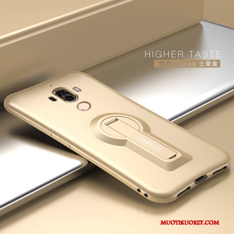 Huawei Mate 9 Kuori Silikoni Trendi Ripustettavat Koristeet Murtumaton Puhelimen Kuoret Musta Pesty Suede