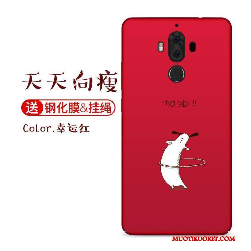 Huawei Mate 9 Kuori Sininen All Inclusive Trendi Pesty Suede Kova Luova Kotelo